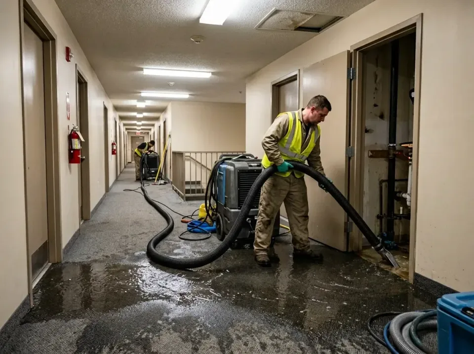 multi-unit-apartment-hallway-f-005 — frequently asked questions, Emergency Burst Pipe Water Extraction & Removal in Pass Chr…